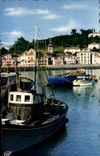 CPA Ciboure Port and Quai Ravel Boat