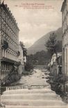CPA the High Pyrenees Cauterets Footbridge on Gave and funds of the mountain dwellers of Lutour