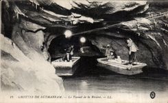 CPA Grottes De Betharram Le Tunnel de la Riviere