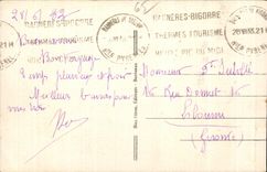 CPA Bagneres de Bigorre Carnot Avenue Seen on the Casino