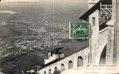 CPA Les Hautes Pyrenees Lourdes Le Funiculaire Du Grand Jer (Thain Montant) 