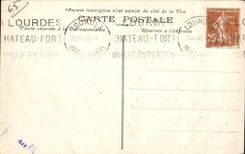 CPA Lourdes Hautes Pyrenees La Procession sur L Esplanade Benediction du Saint Sacrement 