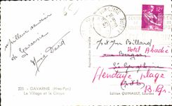 CPA Gavarnie (Htes Pyr) Le Village et la Cirque