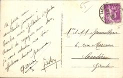 CPA Tarbes Vue Sur I Adour et les Pyrenees Pics du midi et de Montaigne