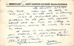 CPA Saint Sauveur Les Bains Hountalade
