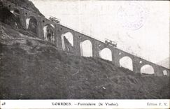 CPA Lourdes Funiculaire (le Viaduc)