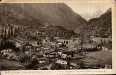 CPA Gedre District Of Church At the Bottom a Corner Of the Circus De Gavarnie Breach Of Roland