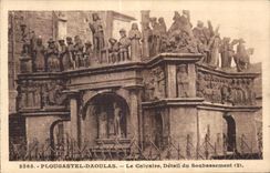 CPA Plougastel Daoulas Le Calvaire Detail du Soubassement