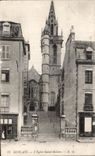 CPA Morlaix L Eglise Sainte Melaine