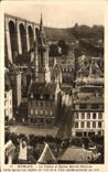 CPA Morlaix Le Vladuc et Eglise Sainte Melaine Cette eglise fut rebatie en 1574