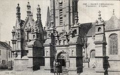 CPA Saint Thegonnec (Finistere) L Eglise