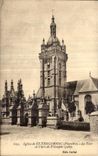 CPA Eglise de St Thegonnec (Finistere) La Tour et I Arc de Trlomphe