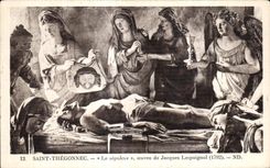 CPA Saint Thegonnec Le sepulcre ceuvre de Jacques Lespaignol