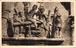 CPA Bretagne St Thegonnec (Finistere) Le Calvaire detail