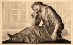 CPA Aint Thegonnec (Finistere) Statue de Sainte Marie Madeleine (Mise au Tombeau)