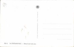 CPA St Thegonnec Detail du Calvaire