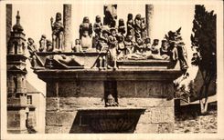 CPA Saint Thegonnec (Finistere) Details du calvaire cote nord