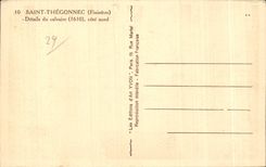 CPA Saint Thegonnec (Finistere) Details du calvaire cote nord