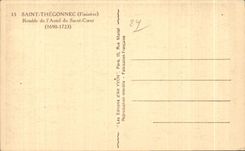 CPA Saint Thegonnec (Finistere) Retable de I Autel du Sacre Coeur