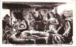 CPA Saint Thegonnec (Finistere) Le Sepulcre ocuvre de Jacques Lespalgnol