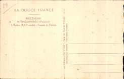 CPA Bretagne St Thegonnec (Finistere) L Eglise Facade et Porche