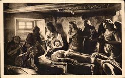 CPA St Thegonnec (Finistere) L Eglise Le Sepulcre (Oeuvre de Jacques Lespaignol)