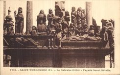 CPA Saint Thegonnec (Finistere) Le Calvaire Facade Ouest Details