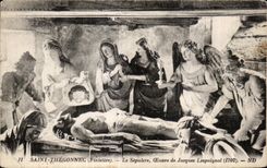 CPA Saint Thegonnec (Finistere) Le Sepulere (Euvre de Jacques Lespaignol