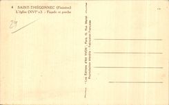 CPA Saint Thegonnec (Finistere) L eglise (XVI s) Facade et porche