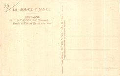 CPA Bretagne St Thegonnec (Finistere) Details du Calvaire cote Nord