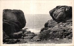 CPA Penmarch Rocks of Saint Guenole the Jump of the Monk