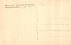 CPA Saint Guenole Penmarch a basic Wave balayaut the Rock of the Monk