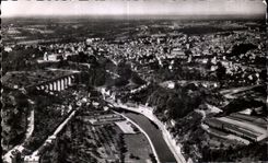 CPA Dinan Vue aerienne La Rance le Viaduc et la Ville