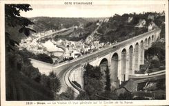 CPA Dinan La Viaduc et Vue generale sur la Coulee de la Rance