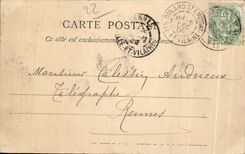 CPA Dinan Seen from of the Public garden of the Duchess Anne