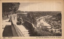 CPA Dinan La Tour Ste Catherine et Vue sur la Rance