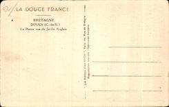 CPA Bretagne Dinan La Rance vue du Jardin Anglais