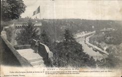 CPA Dinan Vue generale du Port Cette ville d origine feodale se forma au et appartint jusqu au a des seigneurs particull