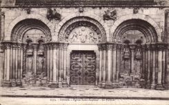 CPA Dinan Eglise Saint Sauvaur LePForche