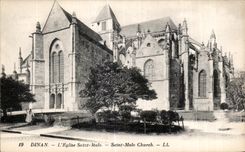 CPA Dinan L eglise Saint Malo Saint Malo Church