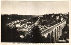 CPA Dinan Le Viaduc et Vue generale de la Coulee de la Rance