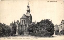 CPA Dinan Abside de I Eglise Saint Sauveur