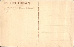CPA Dinan Portail tufade Eglise St Sauveur