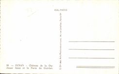 CPSM Dinan Castle of the Duchess Anne and the Gate of the Counter