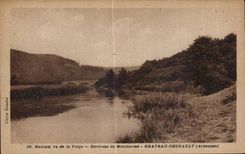CPA Haulme seen of the Beach Surroundings of Montherme Castle Regnault (the Ardennes)