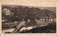 CPA Regnault Castle Parks of Montherme the Aymon wire the Bridge and the Meuse