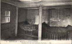 CPA Bazeilles Maison de la derniere Cartouche Chambre d ou fut tiree la derniere Cartouche Militaria