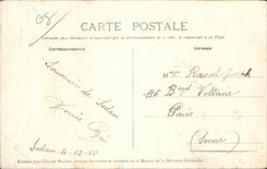 CPA Bazeilles room of the Last Cartouche Militaria War of 1870 Clock