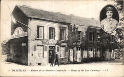 Casa de CPA Bazeilles de la guerra pasada de Militaria de la casa del cartucho de 1870