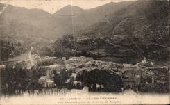 CPA Ariege Ax Thermal baths View taken of the road of Sorgest